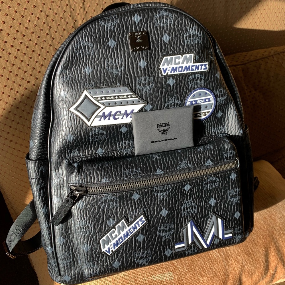 MCM Black Viseto Backpack